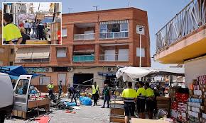 British woman loses her life after sudden gas canister explosion rips through popular market bar in southern Spain