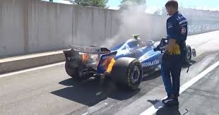 Carlos Sainz watches helplessly