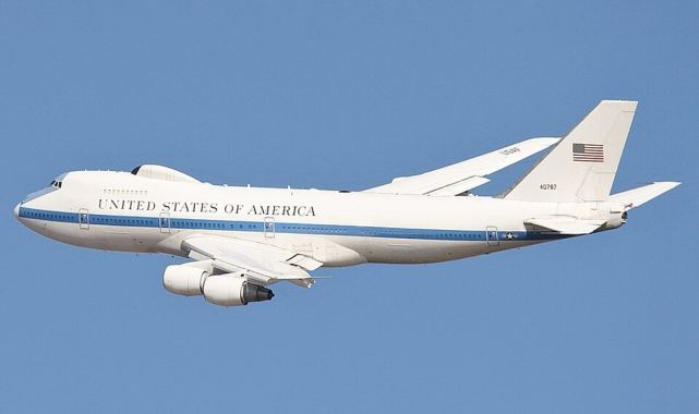 Long-range Nightwatch aircraft carrying presidential crisis gear flies unusual path to Maryland base amid global war fears