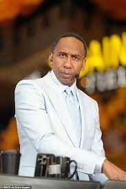 ESPN broadcaster Stephen A Smith reportedly plays solitaire during NBA Finals Game 4 at Gainbridge Fieldhouse in Indianapolis