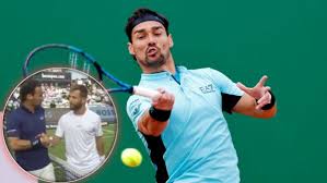 Fabio Fognini grabs Corentin Moutet’s hand and launches foul-mouthed rant after losing fiery Stuttgart match