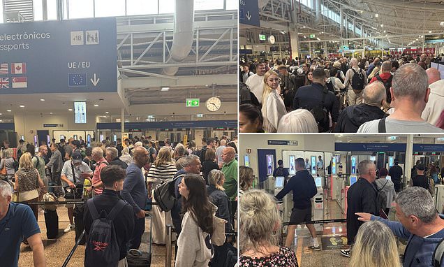 UK holidaymakers finally get access to e-gates at Portugal’s Faro Airport after Brexit-era travel deal but long queues remain a concern