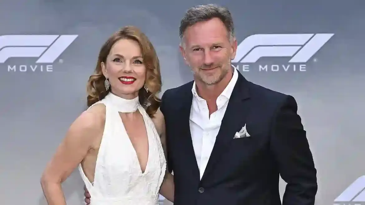Geri Halliwell and Christian Horner join Lewis Hamilton and Brad Pitt to celebrate F1 film launch at glitzy red carpet event in New York City