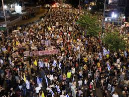 Hundreds of Israeli protesters storm the main airport in Tel Aviv as tensions explode over the return of Gaza hostages