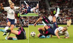 Italian Football Legend Leonardo Bonucci Delivers Brutal Sliding Tackle on Former England Captain Steph Houghton During Charity Soccer Aid Match at Old Trafford