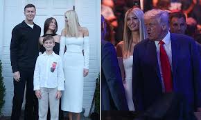 Ivanka Trump stuns in a tight white dress as she joins her father Donald Trump cage-side at UFC fight in New Jersey sparking mixed reactions online