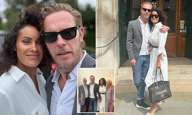 Laurence Fox shares surprise wedding announcement as he weds podcaster Elizabeth Barker at a registry office in England