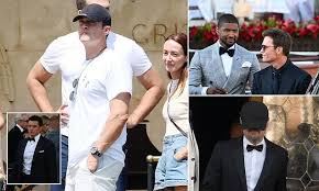 Leonardo DiCaprio and Tom Brady at Hotel Cipriani