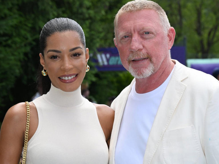 Lilian de Carvalho Monteiro and Boris Becker