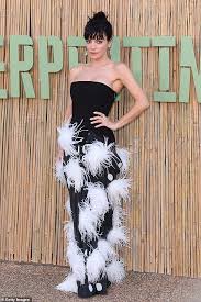 Lily Allen Captivates Fans with Stunning Black Feathered Dress at The Serpentine Gallery Summer Party in London