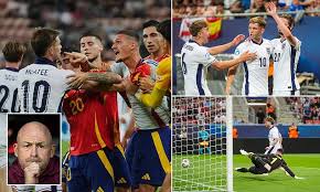 McAtee Elliott and Anderson score goals as England defeat Spain and trigger chaotic post-match fight in Slovakia
