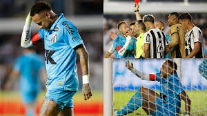 Neymar Faces Backlash After Punching Ball Leading to Red Card in Santos Home Defeat in Brazil