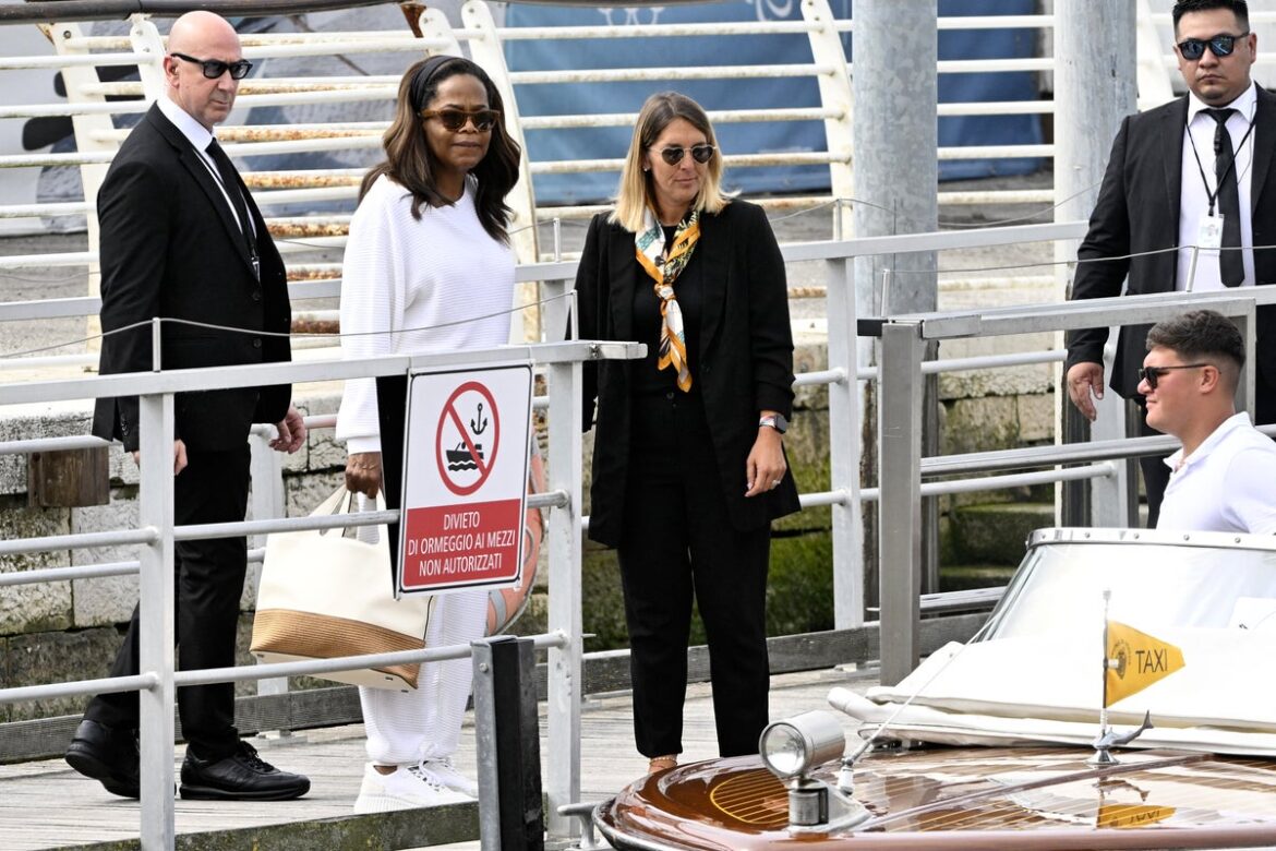 Oprah Winfrey showcases her new figure after weight-loss journey while stepping into the spotlight at Venice pre-wedding events for Lauren Sanchez and Jeff Bezos