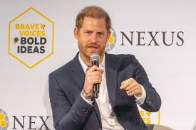 Prince Harry delivers emotional speech
