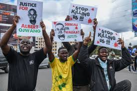 Protests erupt nationwide after Kenyan activist