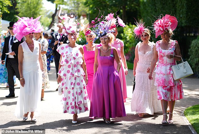 Top Hats and Maxi Dresses Dominate the Scene as Racing Fans and Royals Come Together at Royal Ascot in Berkshire