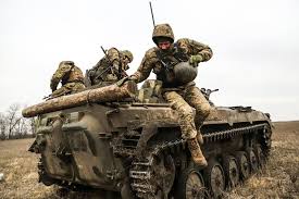 Russian soldiers steal Canadian armored personnel carrier from Ukrainian forces during frontline clash