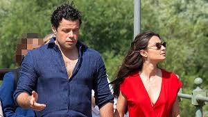 Sebastien Bowen holds hands with mystery woman during riverside walk in west London two years after Dame Deborah’s death