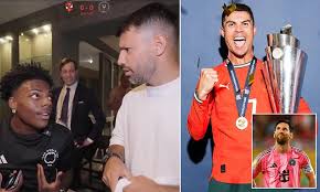 Sergio Aguero mocks Cristiano Ronaldo for missing Club World Cup action during playful live stream in the United States