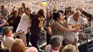 Several San Diego Padres Fans Engage in Chaotic Brawl in Right Field Bleachers at Petco Park During Loss to Pittsburgh Pirates
