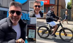 Simon Cowell surprises fans as he rides £8K e-bike through busy Central London and opens up about life-changing crash recovery journey
