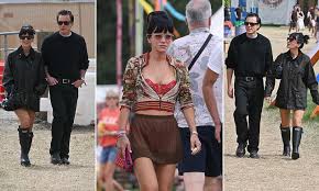 Singer Lily Allen joins Marco Capaldo at Glastonbury