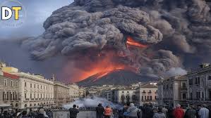 Tourists Flee for Safety as Mount Etna Erupts Violently with Massive Ash Cloud Over Sicily