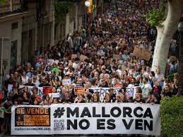 Tourists crowd famous filming locations as Mallorca locals protest against mass tourism taking over their island streets
