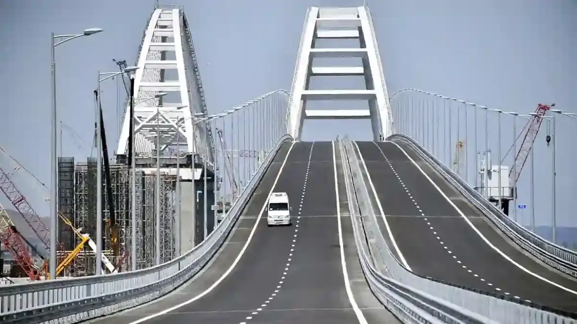 Ukraine detonates explosives beneath Crimean bridge as underwater strike targets vital Russian supply route near annexed peninsula