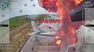 Ukrainian Forces Release Video Showing Drones Striking Russian Strategic Bombers at Multiple Airbases in Russia