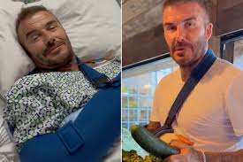 Victoria supports David Beckham after hospital