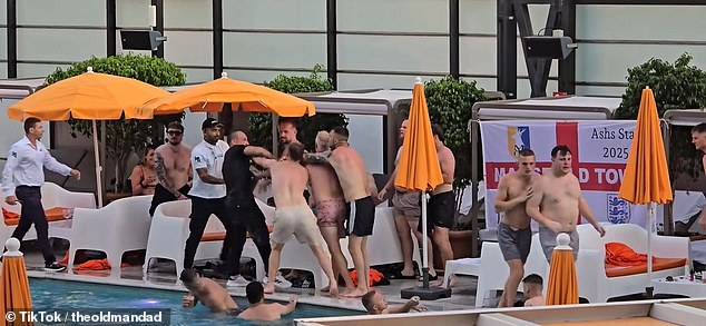 Benidorm swimming pool brawl