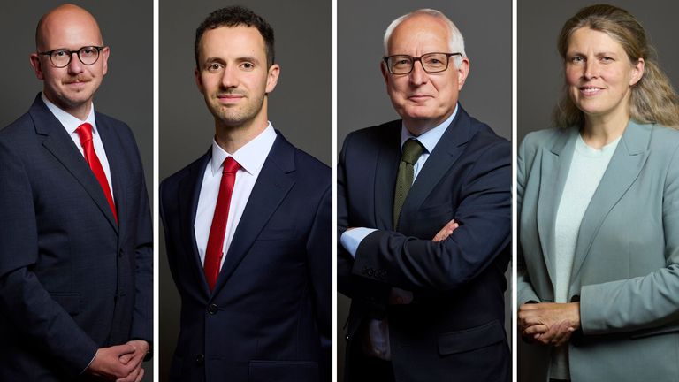 Brian Leishman, Chris Hinchliff, Neil Duncan-Jordan and Rachael Maskell