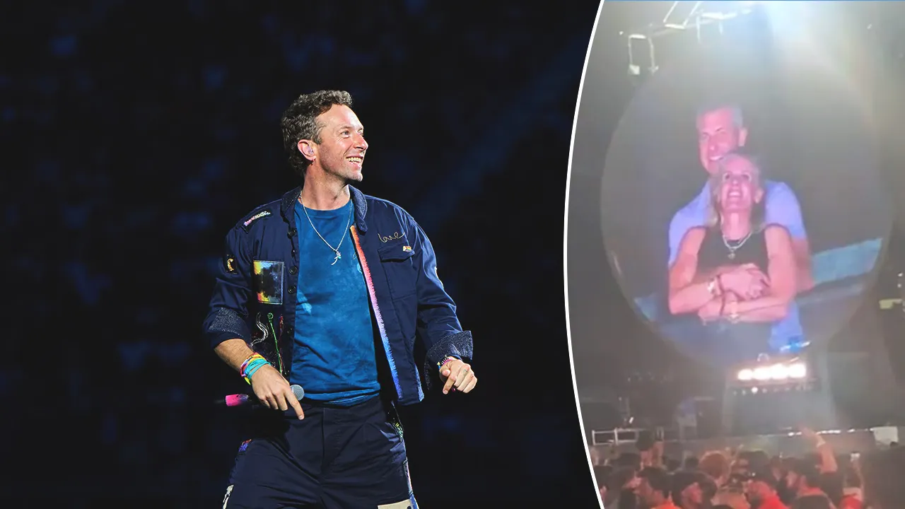 Coldplay’s frontman Chris Martin, Astronomer CEO Andy Byrona and Chief People Officer Kristin Cabot