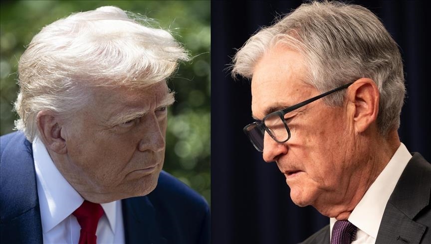 Donald Trump and Jerome Powell