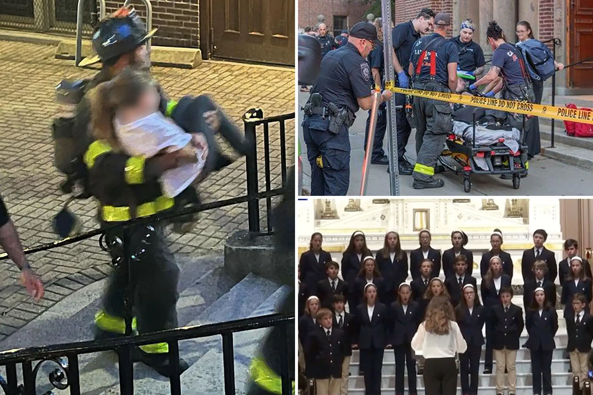 Eight children suffer seizures in a church in Cambridge