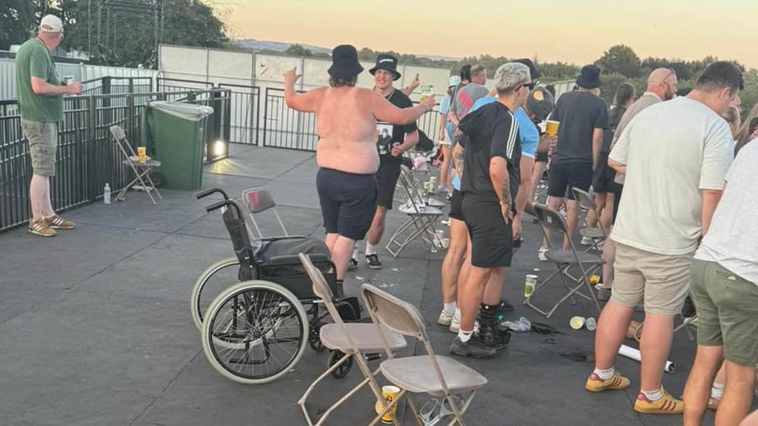 Fake disabled fans at an Oasis show earlier this month