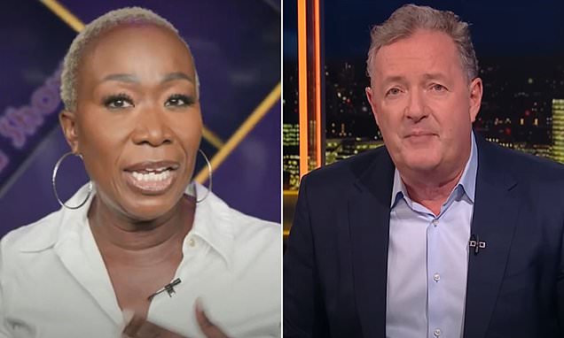 Joy Reid and Piers Morgan