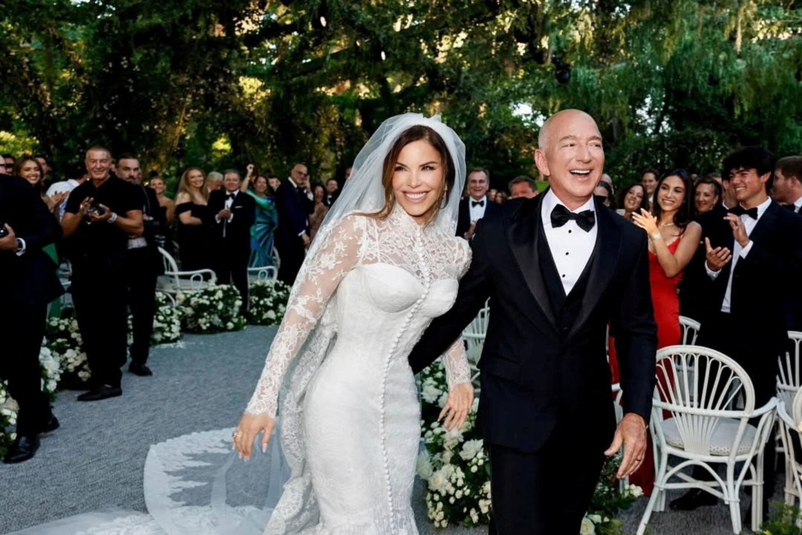 Lauren Sánchez and Jeff Bezos