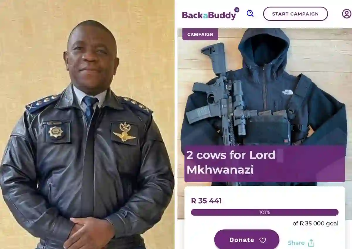 Social media users reward Police Commissioner Nhlanhla Mkhwanazi with two cows in Durban after he exposes alleged corruption in South African government
