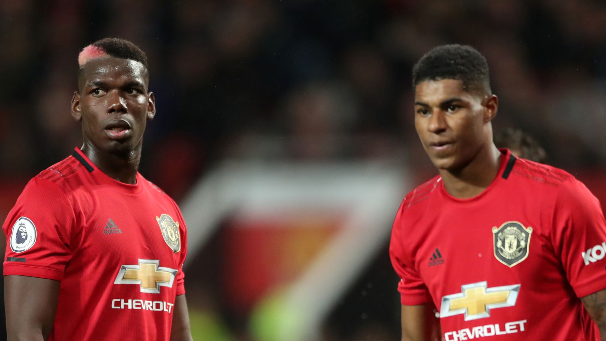 Paul Pogba and Marcus Rashford