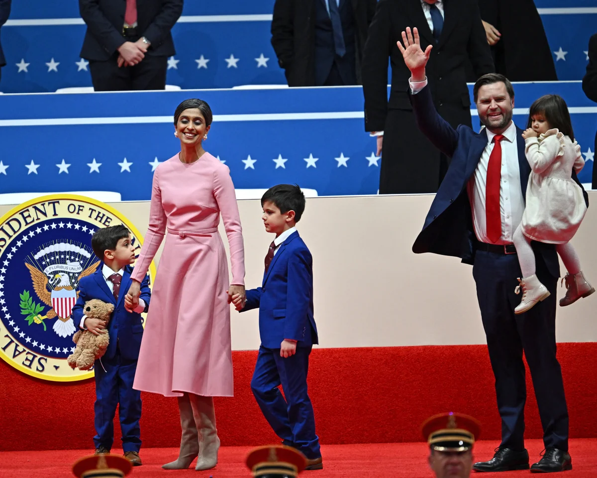 US Vice President JD Vance and his family