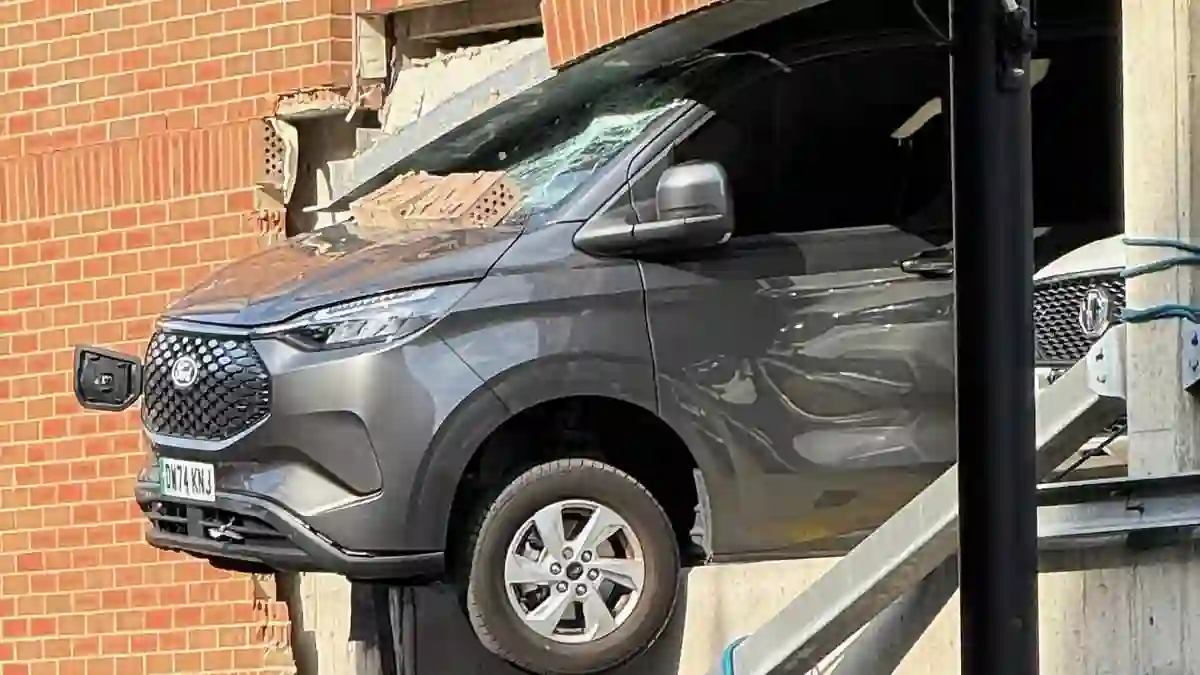 Van crashes
