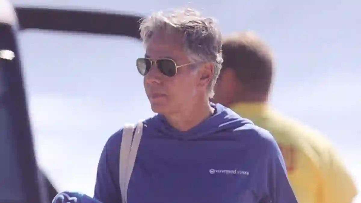 Former Secretary of State Antony Blinken leaves Georgica Beach in the Hamptons after violating hurricane closures during Hurricane Erin