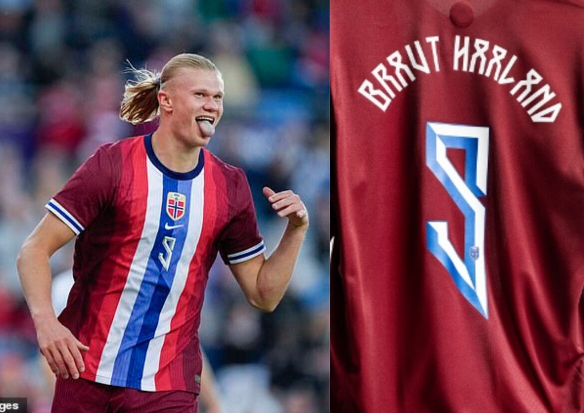 Norwegian star Erling Haaland embraces both parents’ surnames as he updates his national team shirt and continues his goal chase in World Cup qualification games