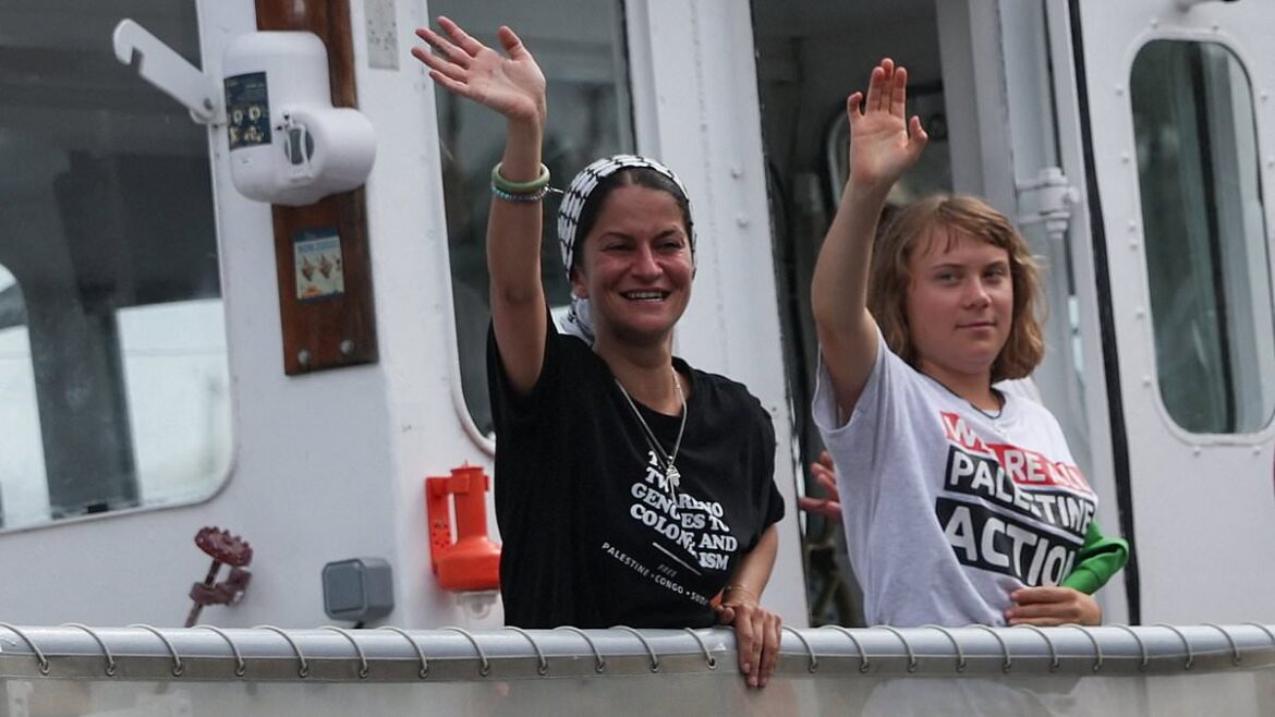 Greta Thunberg launches new Gaza aid flotilla from Barcelona as Israel threatens to jail her in terror level detention centers
