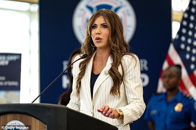 Homeland Security Secretary Kristi Noem