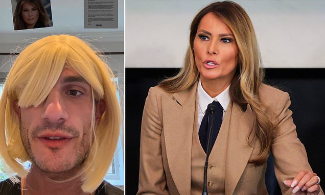 Jack Schlossberg and Melania Trump