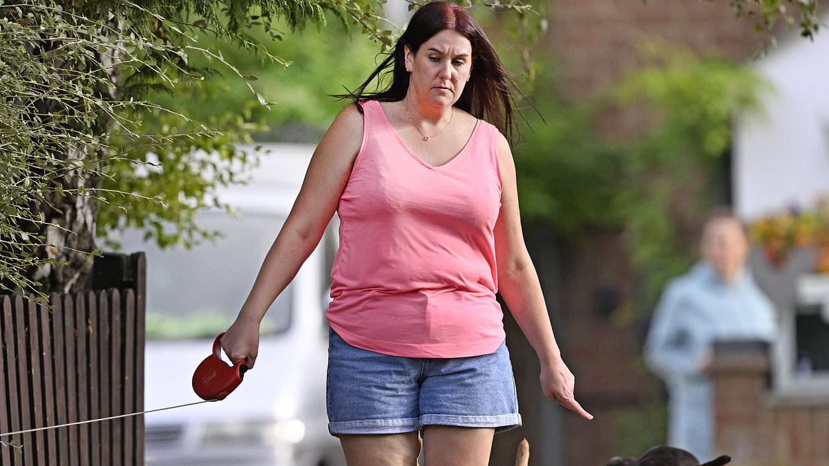 Lucy Connolly Walks Her Dogs in Northampton Sunshine Following Release from HMP Peterborough After Serving Prison Sentence