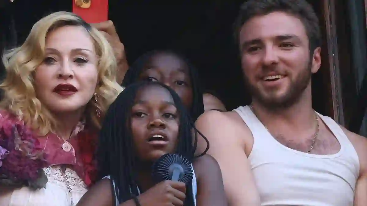 Madonna shares special birthday moments with her children in Tuscany Italy while watching the centuries old Palio di Siena horse race